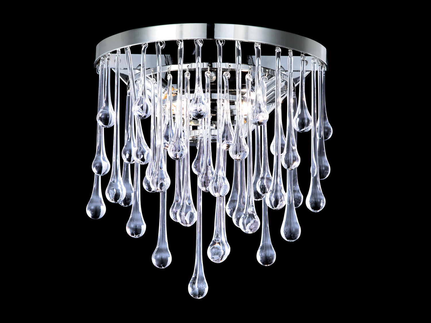 Avenue Lighting - HF1800-PN - Two Light Wall Sconce - Hollywood Blvd. - Polish Nickel / Clear Glass Tear Drops