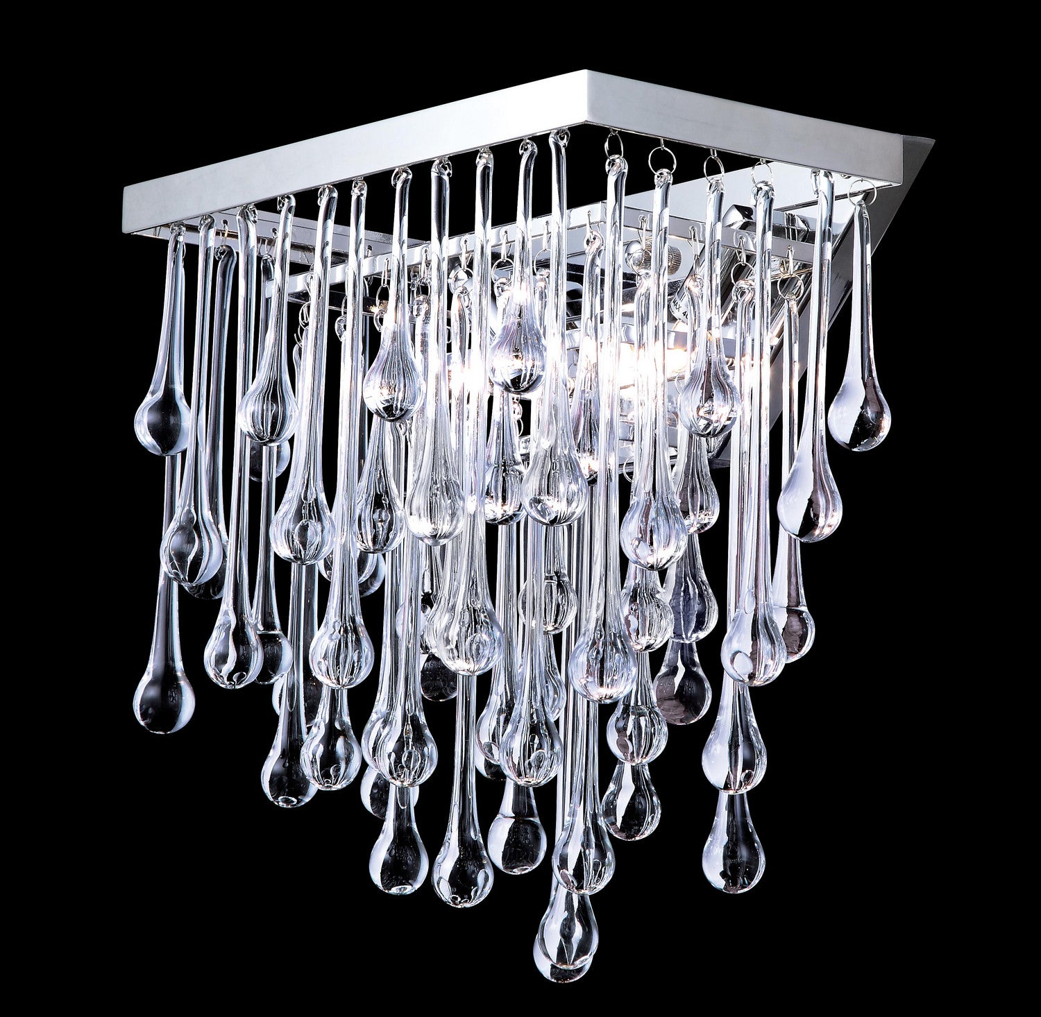 Avenue Lighting - HF1801-PN - Two Light Wall Sconce - Hollywood Blvd. - Polish Nickel / Clear Glass Tear Drops