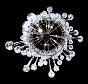 Avenue Lighting - HF1805-PN - 29 Light Chandelier - Hollywood Blvd. - Polish Nickel / Clear Glass Tear Drops