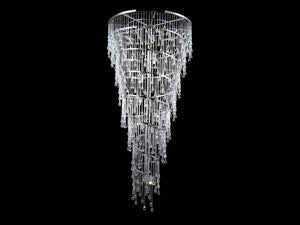 Avenue Lighting - HF1805-PN - 29 Light Chandelier - Hollywood Blvd. - Polish Nickel / Clear Glass Tear Drops