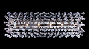 Avenue Lighting - HF1807-PN - Six Light Chandelier - Hollywood Blvd. - Polish Nickel / Clear Glass Tear Drops