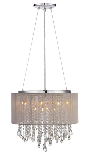 Avenue Lighting - HF1502-TP - 12 Light Dual Mount/Flush & Hanging - Beverly Dr. - Taupe Silk String