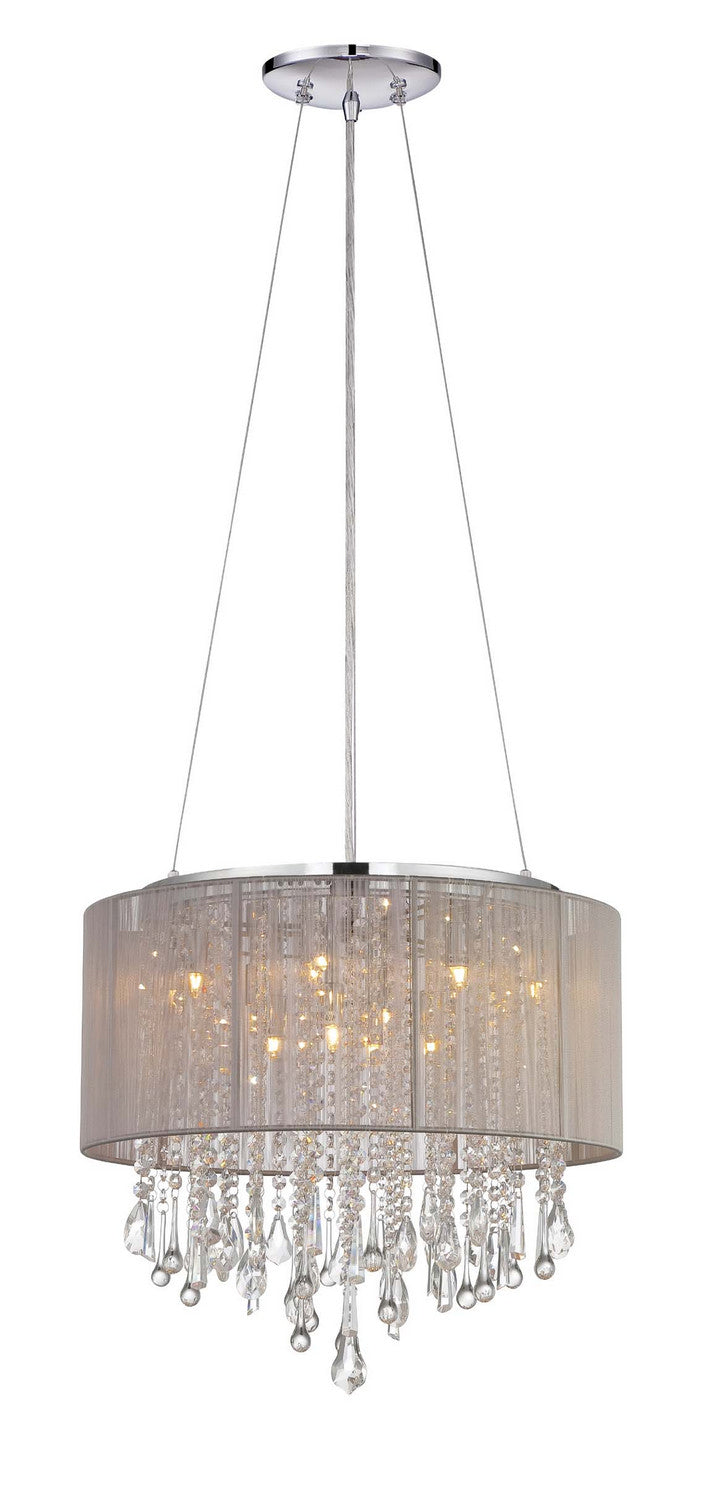 Avenue Lighting - HF1502-TP - 12 Light Dual Mount/Flush & Hanging - Beverly Dr. - Taupe Silk String