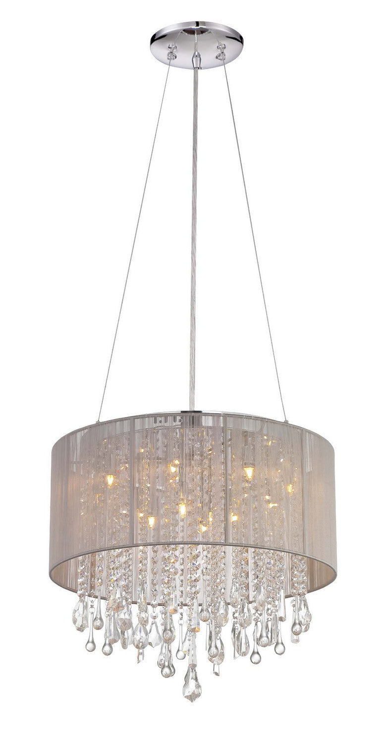 Avenue Lighting - HF1502-TP - 12 Light Dual Mount/Flush & Hanging - Beverly Dr. - Taupe Silk String