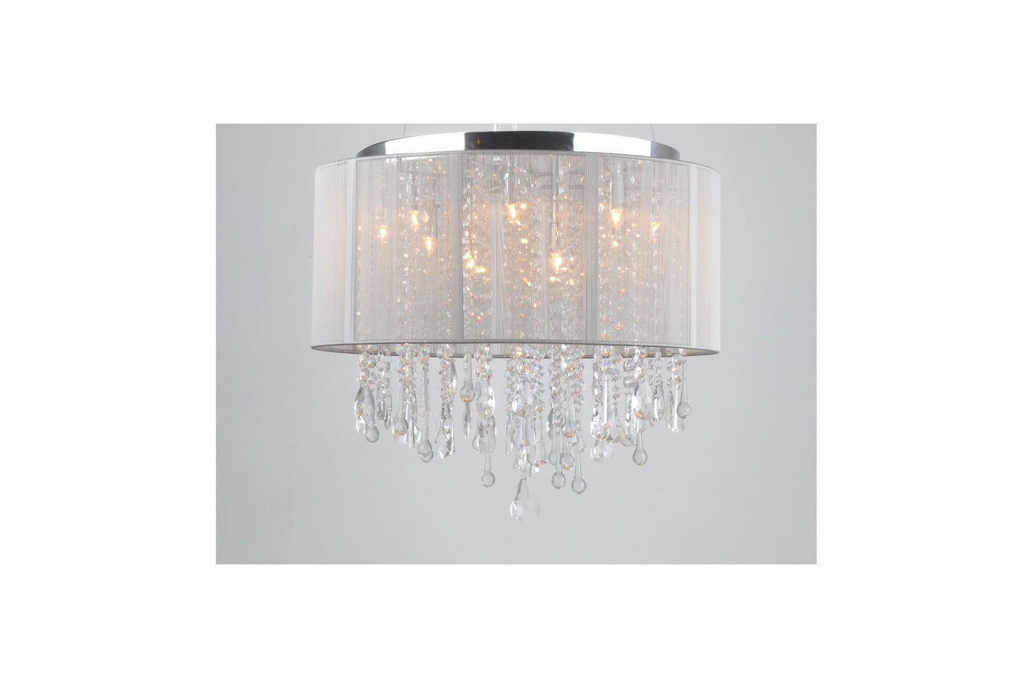 Avenue Lighting - HF1502-TP - 12 Light Dual Mount/Flush & Hanging - Beverly Dr. - Taupe Silk String