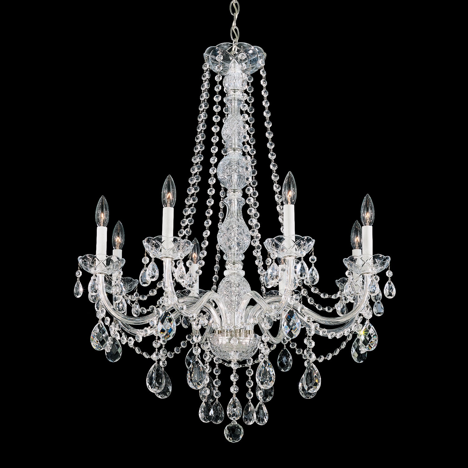 Schonbek - 1305-40H - Eight Light Chandelier - Arlington - Silver