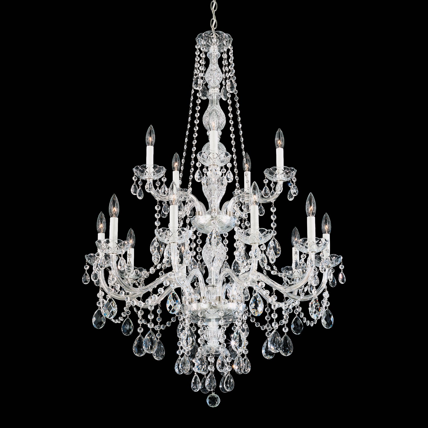 Schonbek - 1308-40H - 15 Light Chandelier - Arlington - Silver