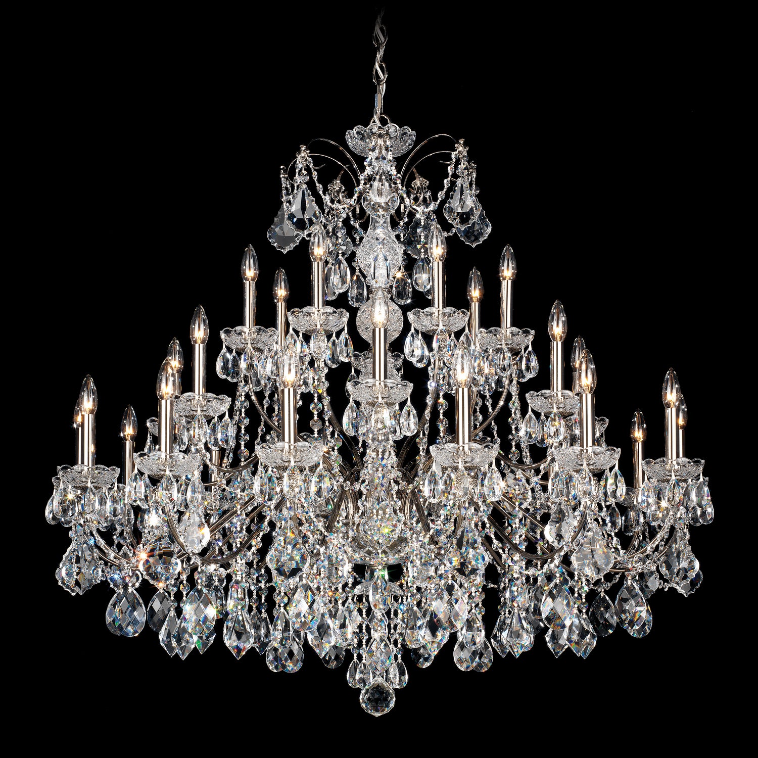 Schonbek - 1718-49 - 28 Light Chandelier - Century - Black Pearl