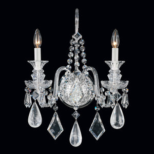 Schonbek - 5502CL - Two Light Wall Sconce - Hamilton Rock Crystal - Polished Silver