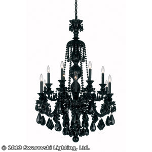 Schonbek - 5708BK - 12 Light Chandelier - Hamilton - Jet Black