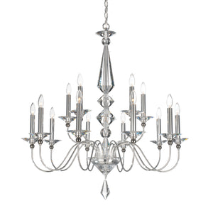 Schonbek - 9685-40CL - 15 Light Chandelier - Jasmine - Silver