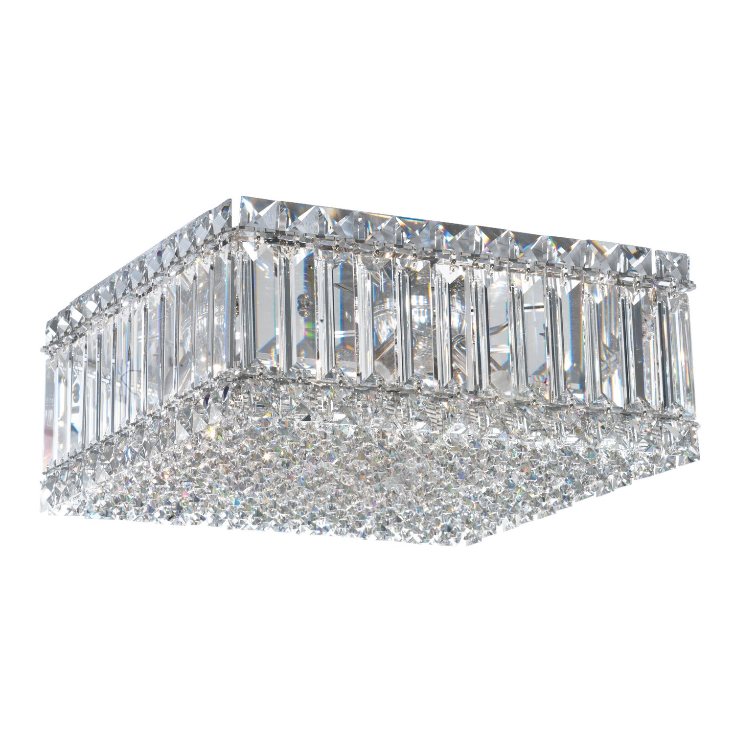 Schonbek - 2124A - Four Light Flush Mount - Quantum - Stainless Steel