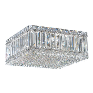 Schonbek - 2124A - Four Light Flush Mount - Quantum - Stainless Steel
