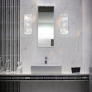 Schonbek - 2236A - Three Light Wall Sconce - Quantum - Stainless Steel