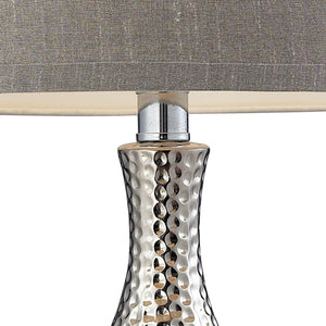 ELK Home - D124 - One Light Table Lamp - Hammered Chrome - Chrome