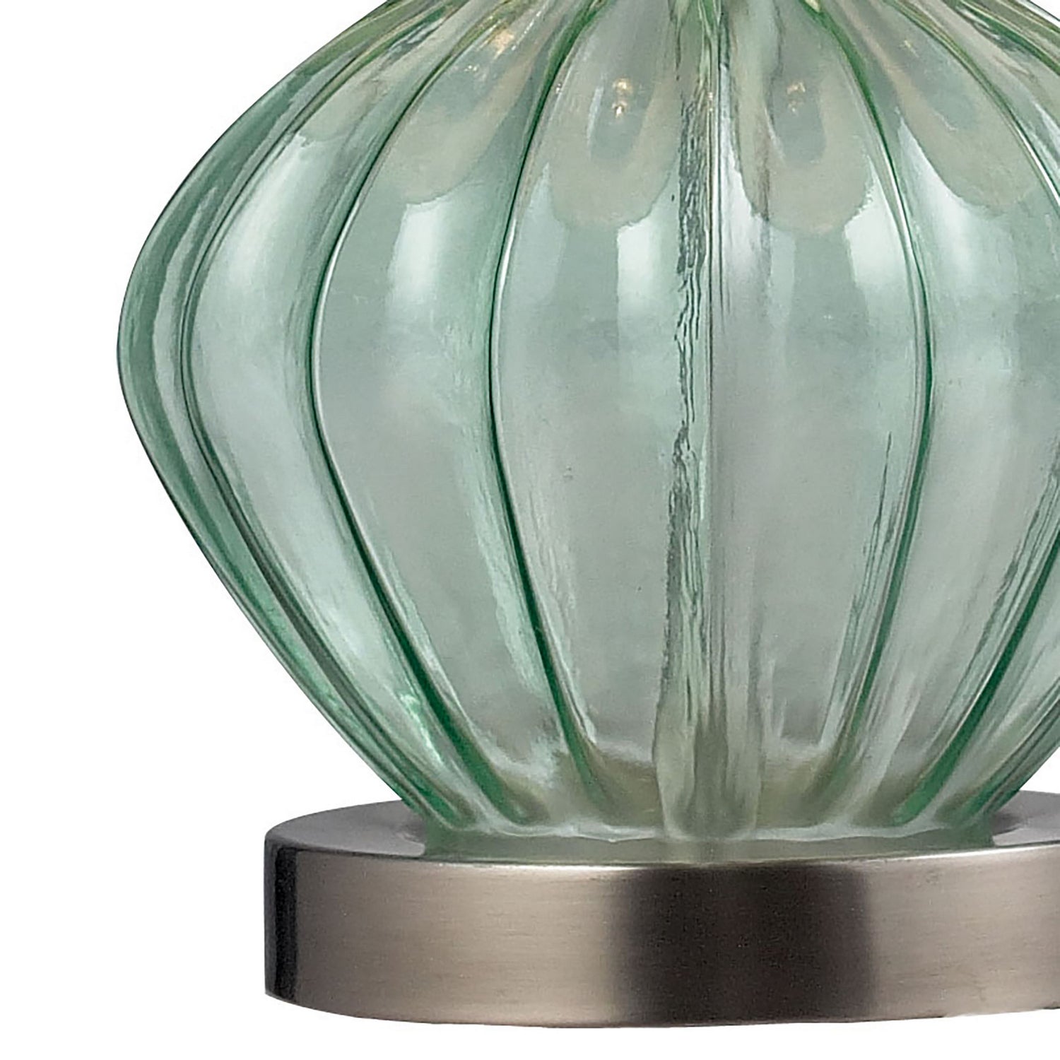 ELK Home - D141 - One Light Table Lamp - Smoked Glass - Green