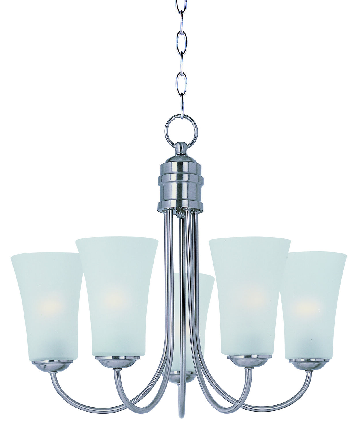 Maxim - 10045FTSN - Five Light Chandelier - Logan - Satin Nickel