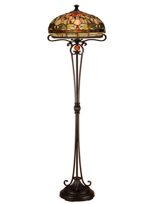 Dale Tiffany - TF13066 - Two Light Floor Lamp - Briar Dragonfly - Antique Golden Bronze