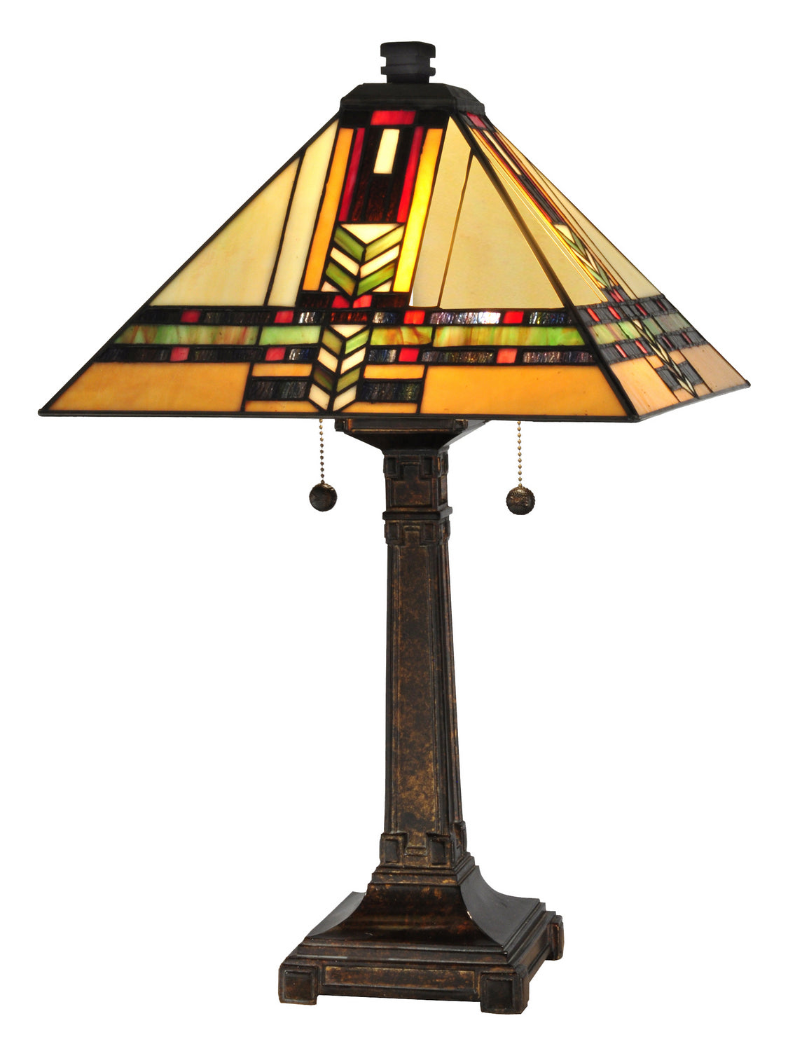 Dale Tiffany - TT13061 - Two Light Table Lamp - Palo Mission - Fieldstone