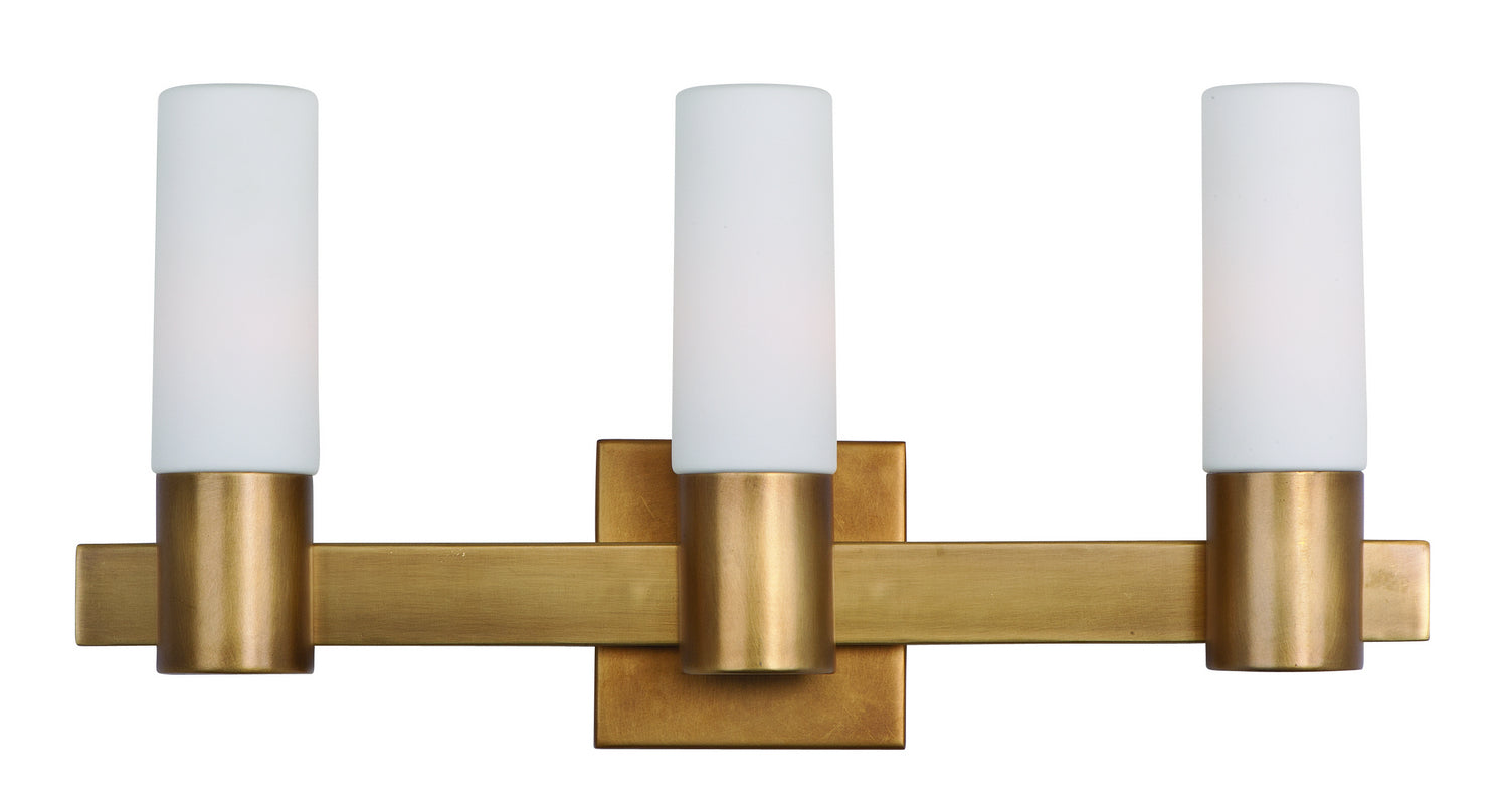 Maxim - 22413SWNAB - Three Light Bath Vanity - Contessa - Natural Aged Brass