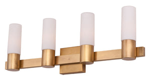 Maxim - 22414SWNAB - Four Light Bath Vanity - Contessa - Natural Aged Brass