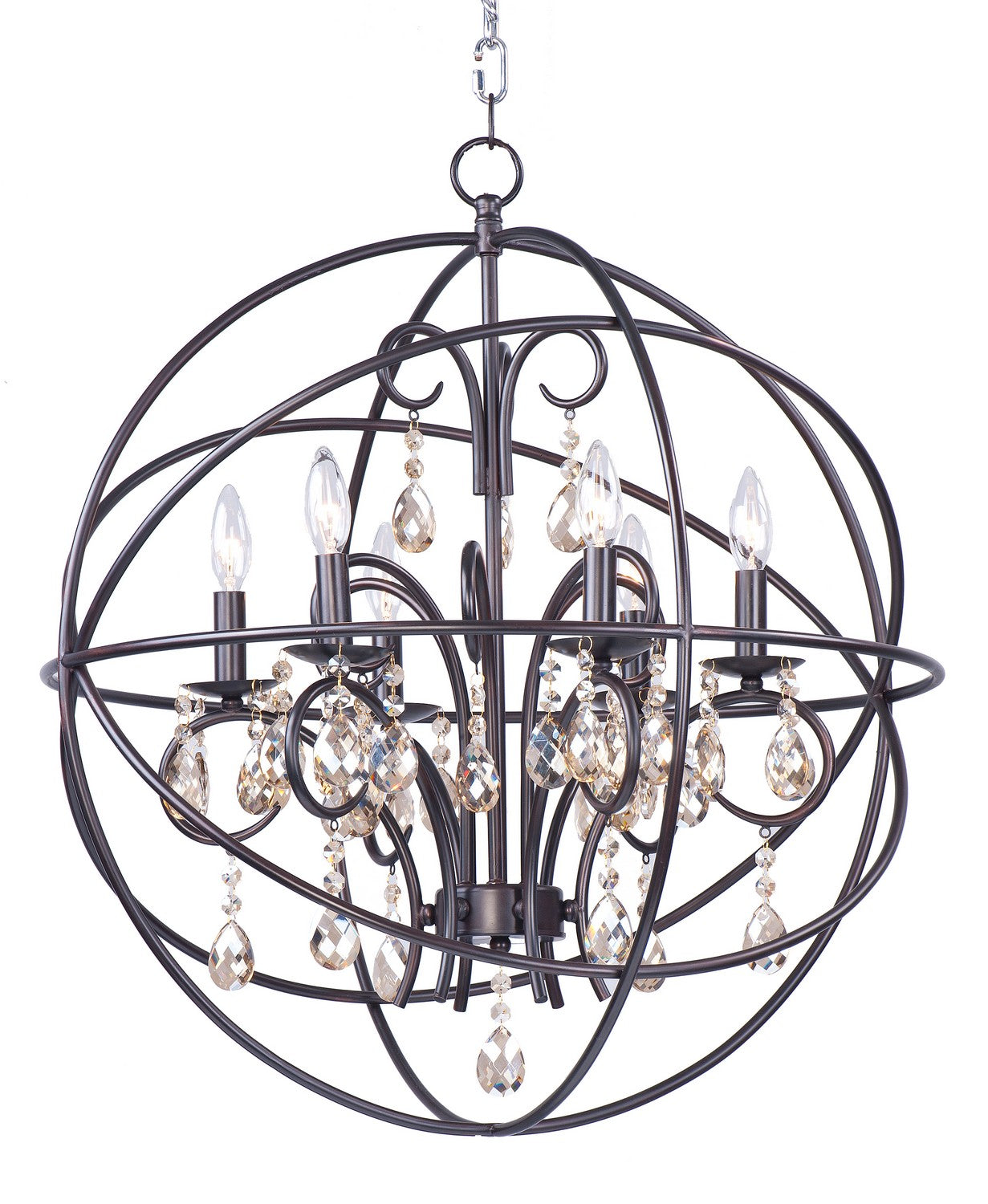 Maxim - 25144OI - Six Light Pendant - Orbit - Oil Rubbed Bronze