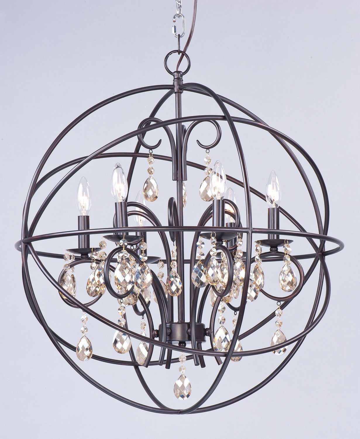 Maxim - 25144OI - Six Light Pendant - Orbit - Oil Rubbed Bronze