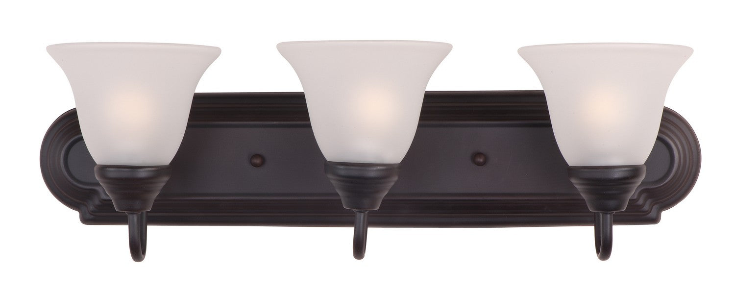 Maxim - 8013FTOI - Three Light Bath Vanity - Essentials - 801x - Oil Rubbed Bronze