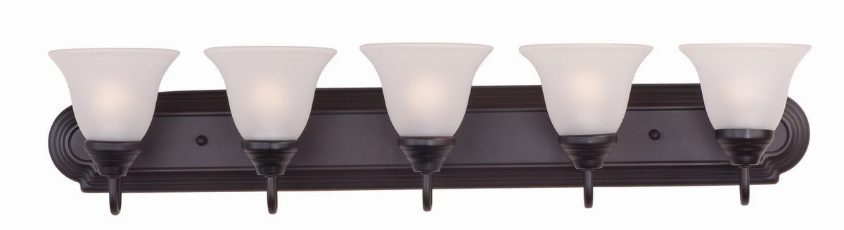 Maxim - 8015FTOI - Five Light Bath Vanity - Essentials - 801x - Oil Rubbed Bronze