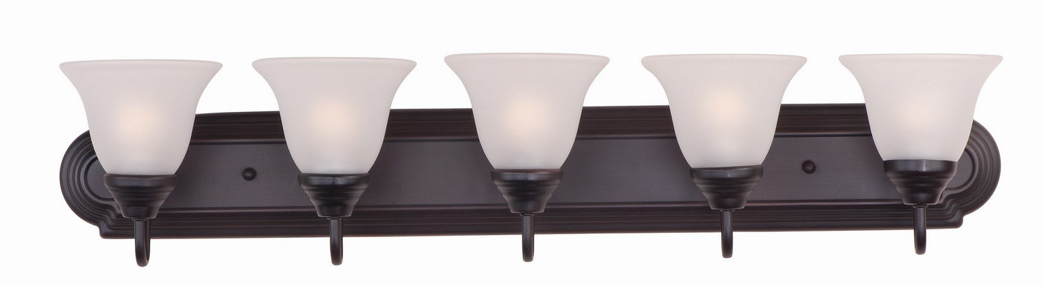 Maxim - 8015FTOI - Five Light Bath Vanity - Essentials - 801x - Oil Rubbed Bronze