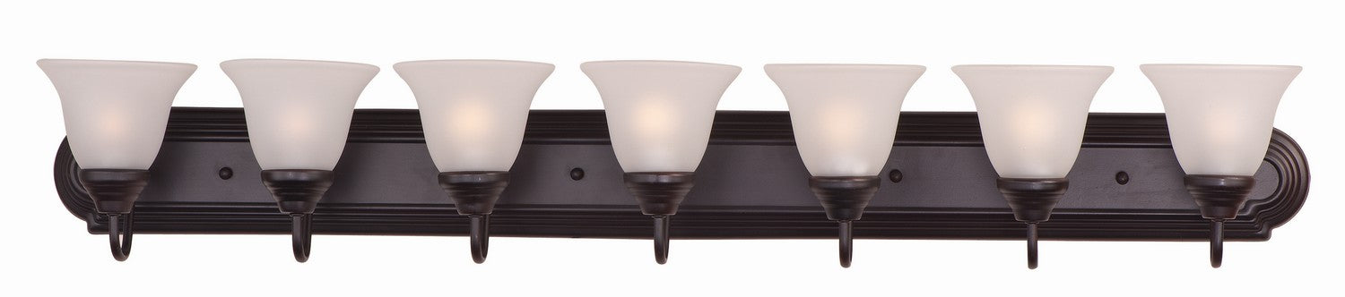 Maxim - 8016FTOI - Seven Light Bath Vanity - Essentials - 801x - Oil Rubbed Bronze