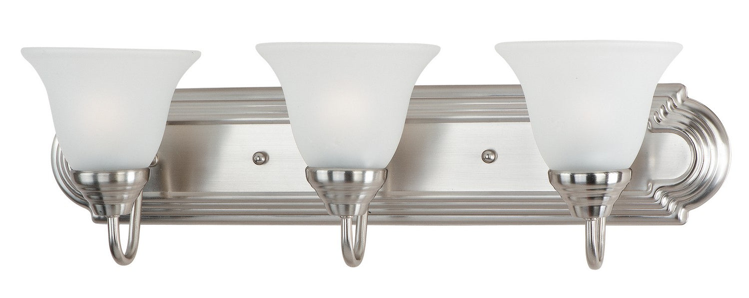 Maxim - 8013FTSN - Three Light Bath Vanity - Essentials - 801x - Satin Nickel