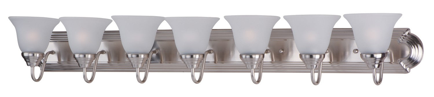 Maxim - 8016FTSN - Seven Light Bath Vanity - Essentials - 801x - Satin Nickel