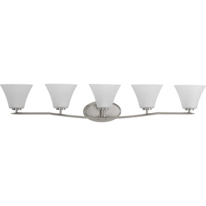 Progress Lighting - P2016-09 - Five Light Bath Bracket - Bravo - Brushed Nickel