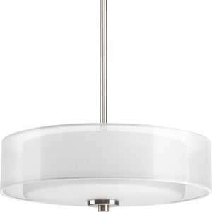 Progress Lighting - P3694-09 - Three Light Semi-Flush Convertible - Invite - Brushed Nickel