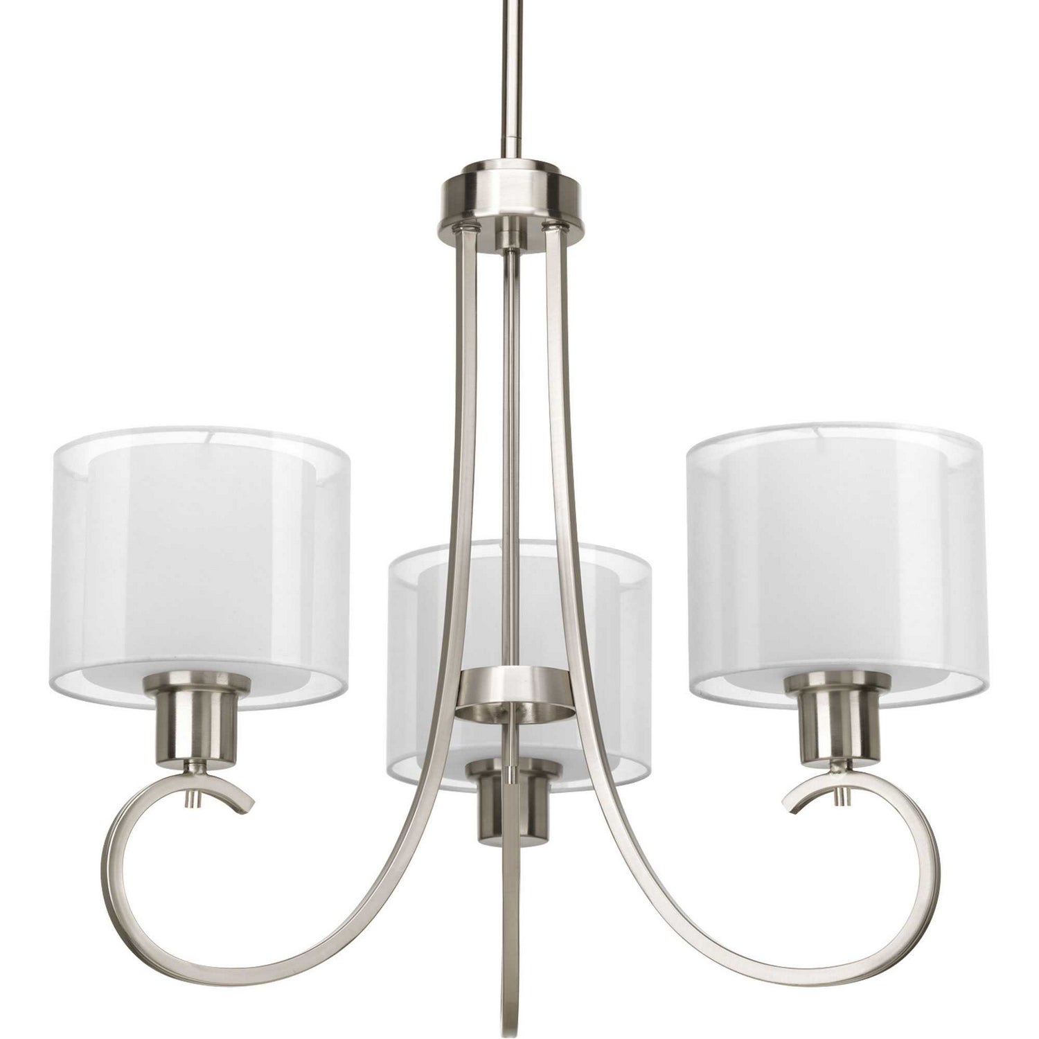 Progress Lighting - P4695-09 - Three Light Chandelier - Invite - Brushed Nickel