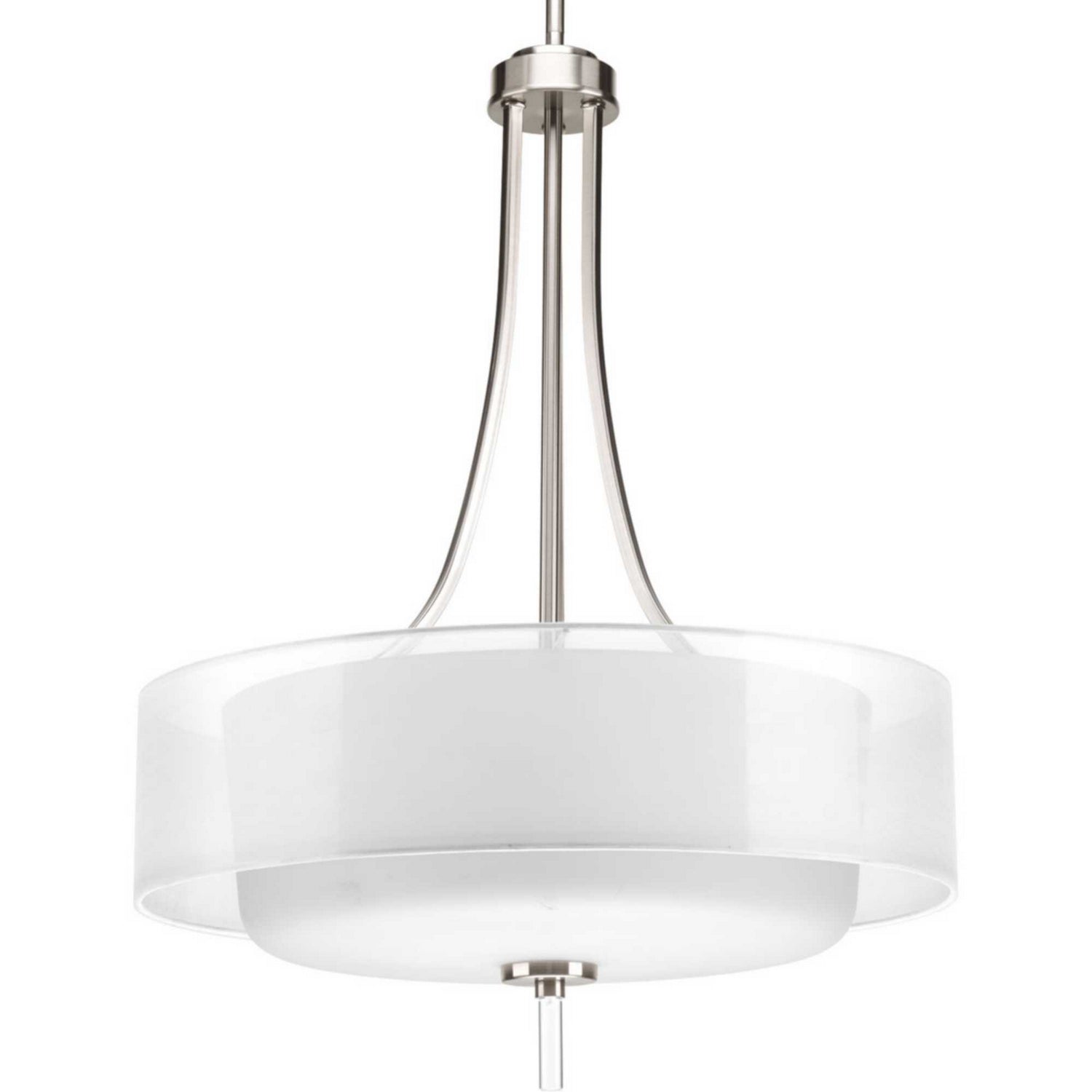 Progress Lighting - P5047-09 - Four Light Pendant - Invite - Brushed Nickel