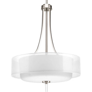 Progress Lighting - P5047-09 - Four Light Pendant - Invite - Brushed Nickel