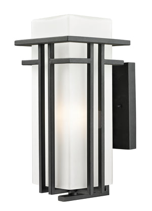 Z-Lite - 549M-BK - One Light Outdoor Wall Light - Abbey - Black