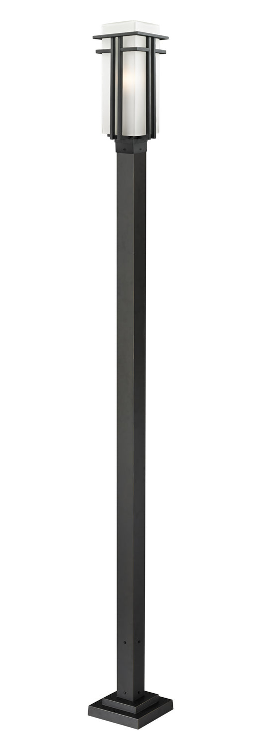 Z-Lite - 549PHB-536P-BK - One Light Outdoor Post Mount - Abbey - Black