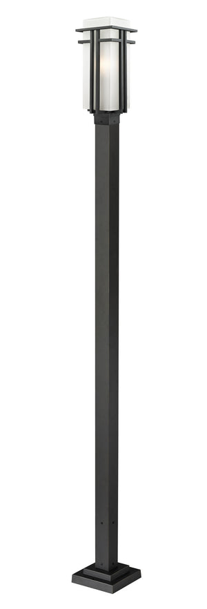 Z-Lite - 549PHB-536P-BK - One Light Outdoor Post Mounted Fixture - Abbey - Black