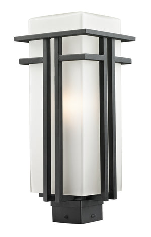 Z-Lite - 549PHB-BK - One Light Outdoor Post Mount Fixture - Abbey - Black