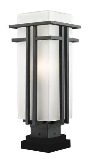 Z-Lite - 549PHB-SQPM-BK - One Light Outdoor Pier Mounted Fixture - Abbey - Black