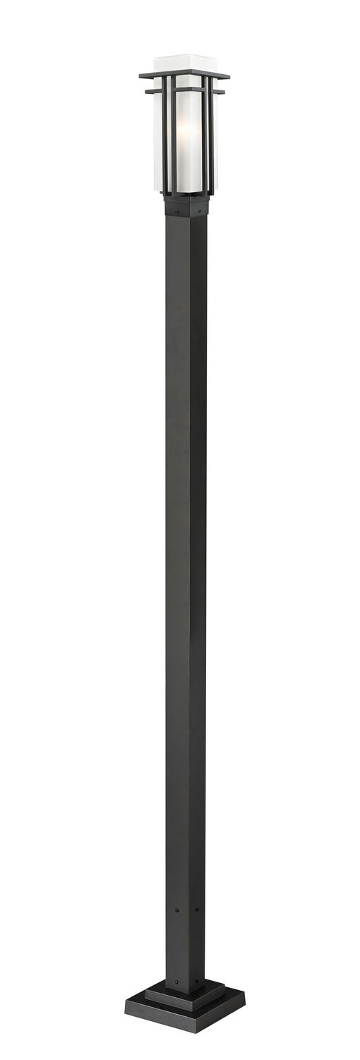 Z-Lite - 549PHM-536P-BK - One Light Outdoor Post Mount - Abbey - Black