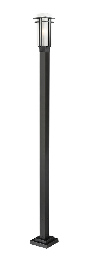 Z-Lite - 549PHM-536P-BK - One Light Outdoor Post Mounted Fixture - Abbey - Black
