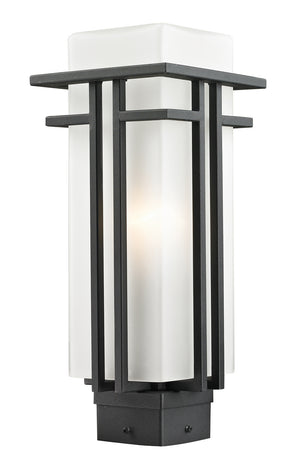 Z-Lite - 549PHM-BK - One Light Outdoor Post Mount Fixture - Abbey - Black