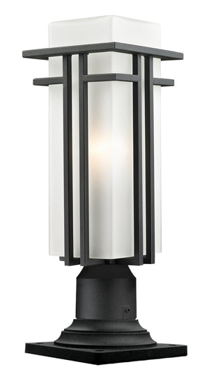 Z-Lite - 549PHMR-533PM-BK - One Light Outdoor Pier Mounted Fixture - Abbey - Black