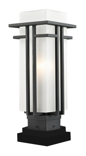 Z-Lite - 549PHM-SQPM-BK - One Light Outdoor Pier Mounted Fixture - Abbey - Black