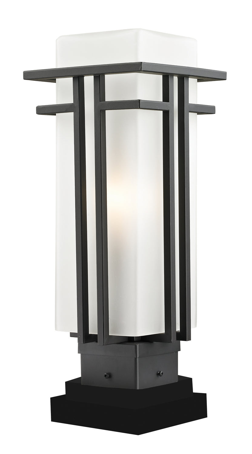 Z-Lite - 550PHM-SQPM-ORBZ - One Light Outdoor Pier Mount - Abbey - Outdoor Rubbed Bronze