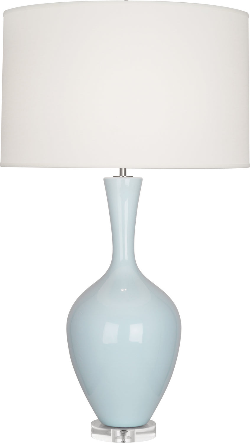 Robert Abbey - BB980 - One Light Table Lamp - Audrey - Baby Blue Glazed Ceramic